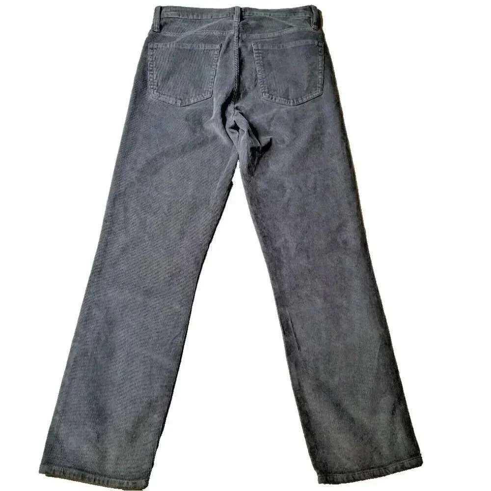 J Crew Womens NWOT 'Vintage Slim Straight' Corduroy Pants #AB651 Gray Size 26